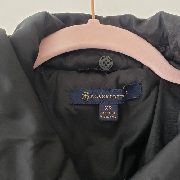Brooks brothers black down filled winter coat XS - Picture 3 of 5